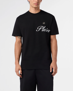 Czarny bawełniany t-shirt Signature - Image #0