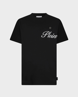 Czarny bawełniany t-shirt Signature - Image #0