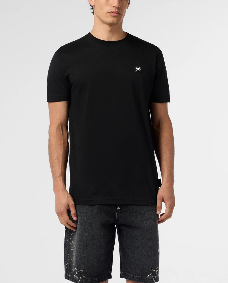 Czarny bawełniany t-shirt Basic