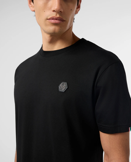 Czarny bawełniany t-shirt Basic - Image #4