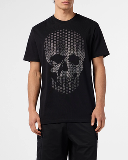 Czarna koszulka Skull Strass - Image #0