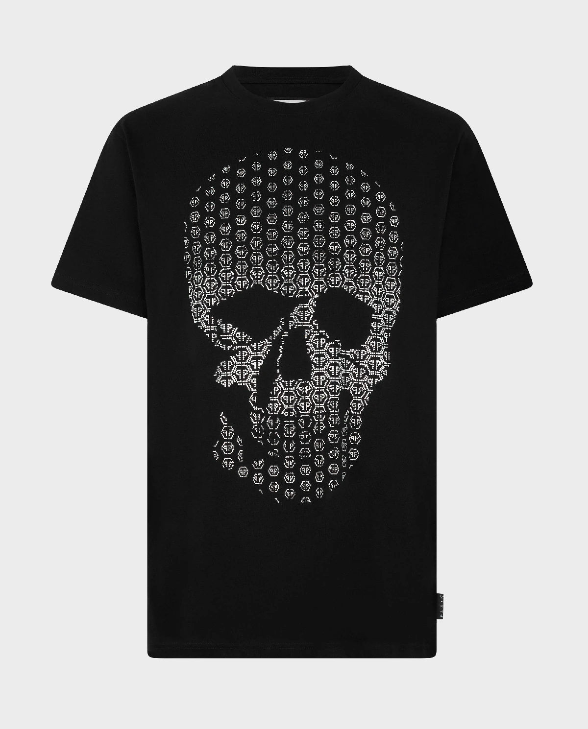 Czarna koszulka Skull Strass - Image #1