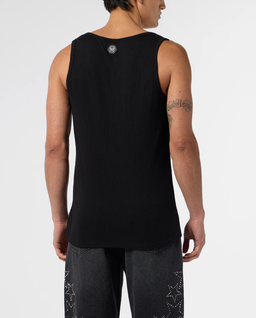 Czarny tank top Hexagon - Image #3