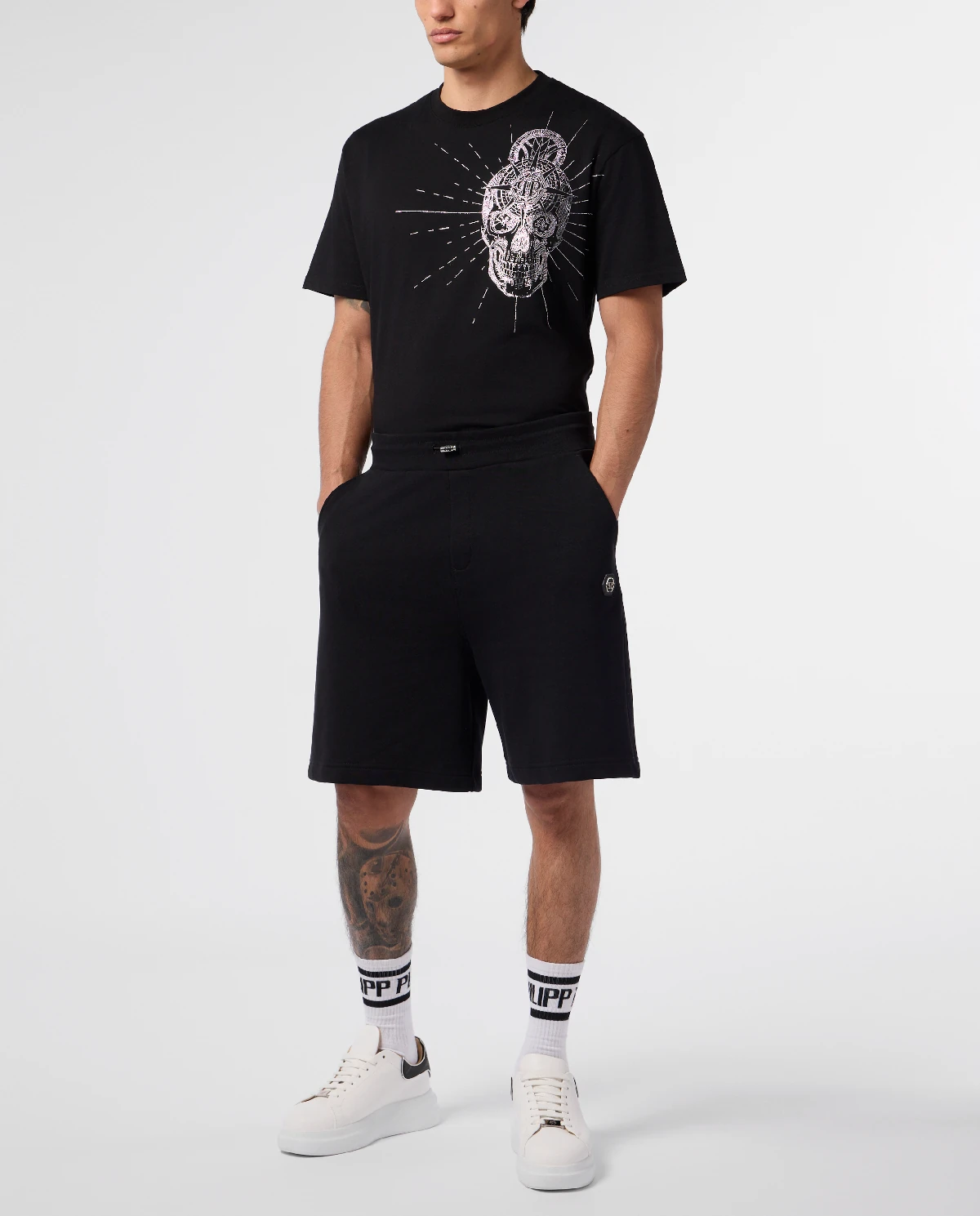 Czarne spodenki polarowe Basic - Image #2