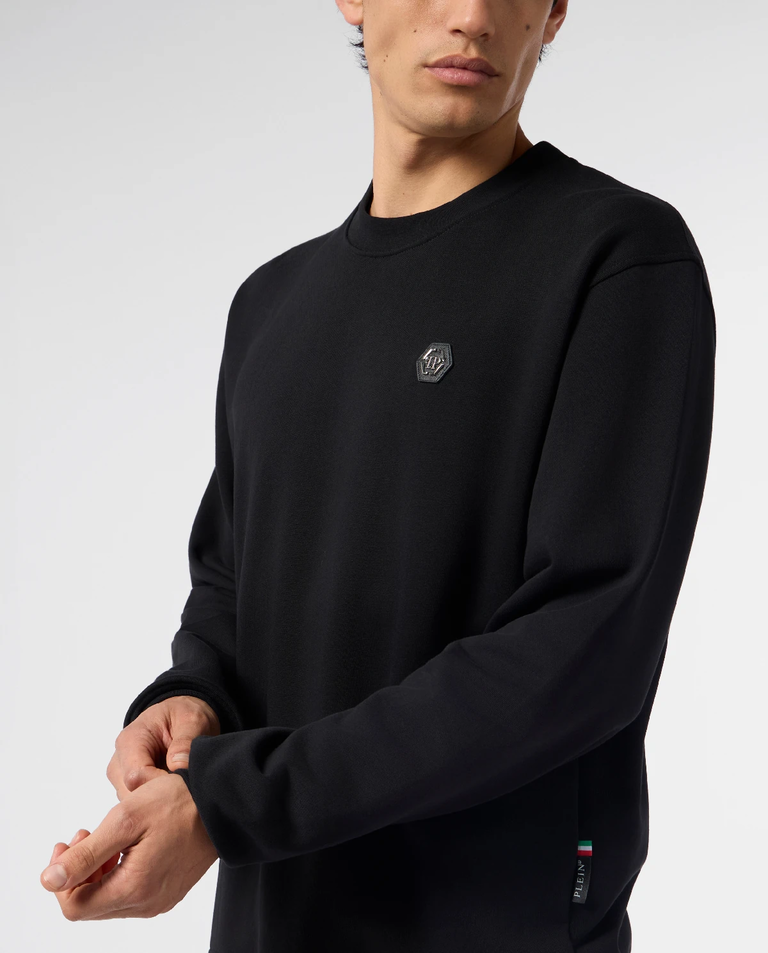 Czarna bluza z logo Basic - Image #4