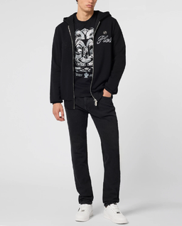 Czarna bluza z kapturem Signature - Image #2