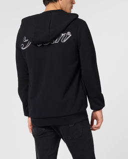 Czarna bluza z kapturem Signature - Image #3