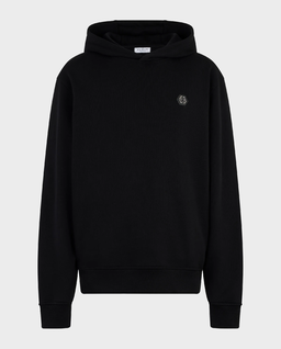 Czarna polarowa bluza z kapturem - Image #1