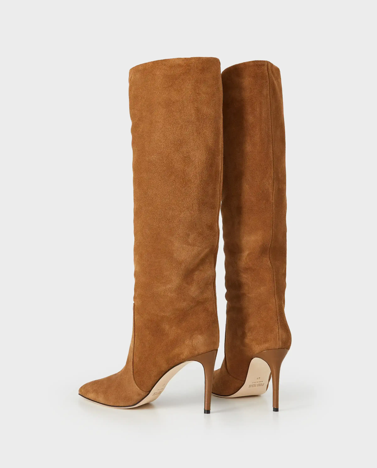 Brązowe zamszowe kozaki Stiletto 85 - Image #2