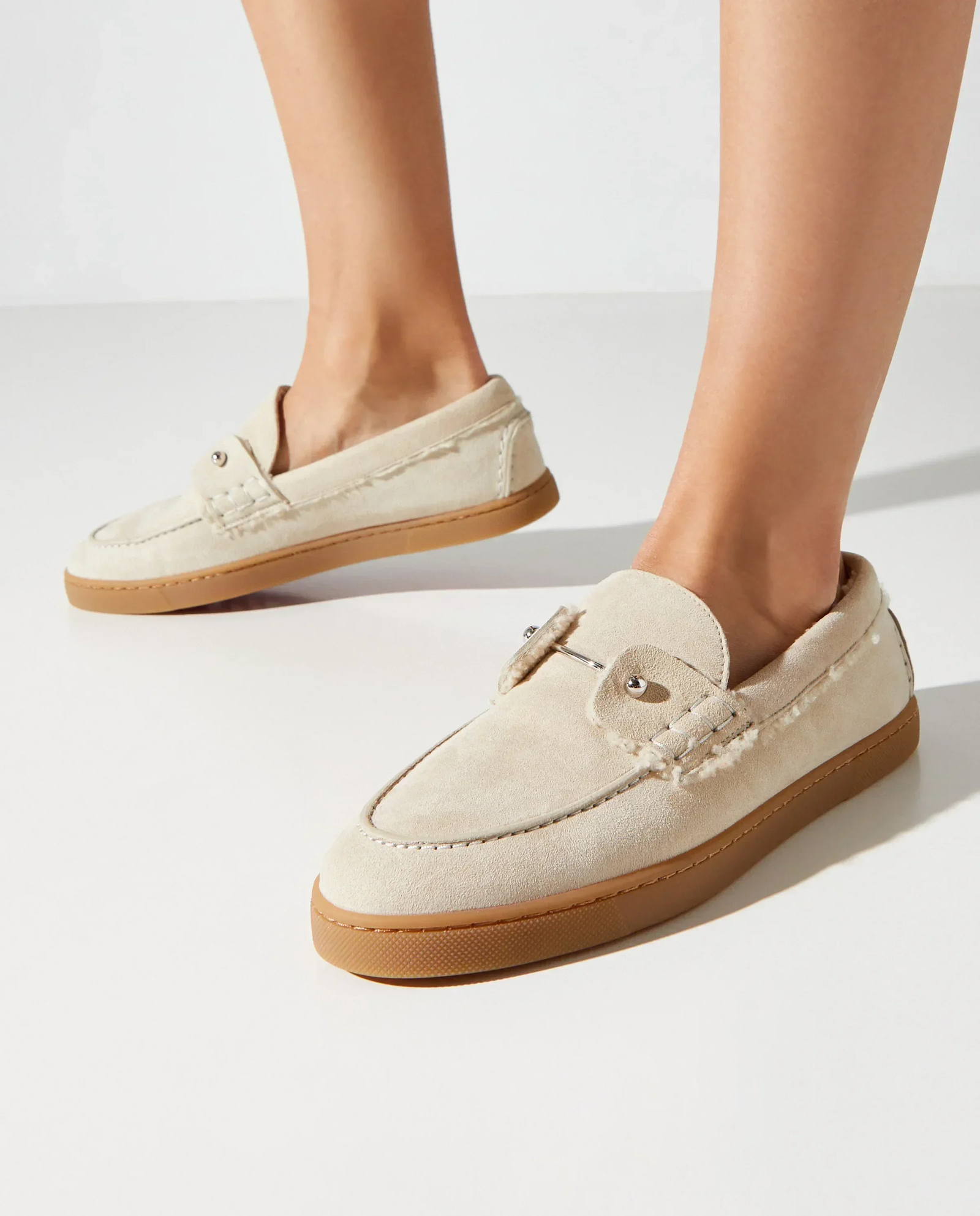 Kremowe mokasyny Chambeliboat - Image #1