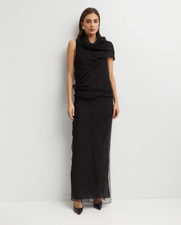 Czarna sukienka maxi Jeanty - Image #2