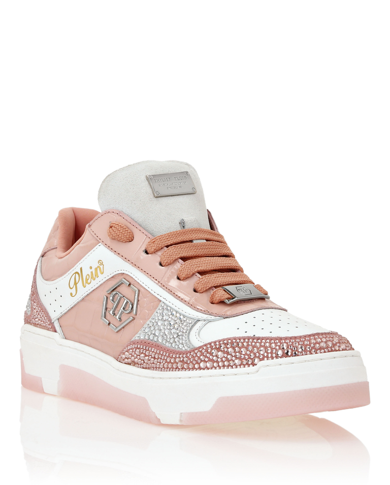 Różowe sneakersy Mix Strass Cocco