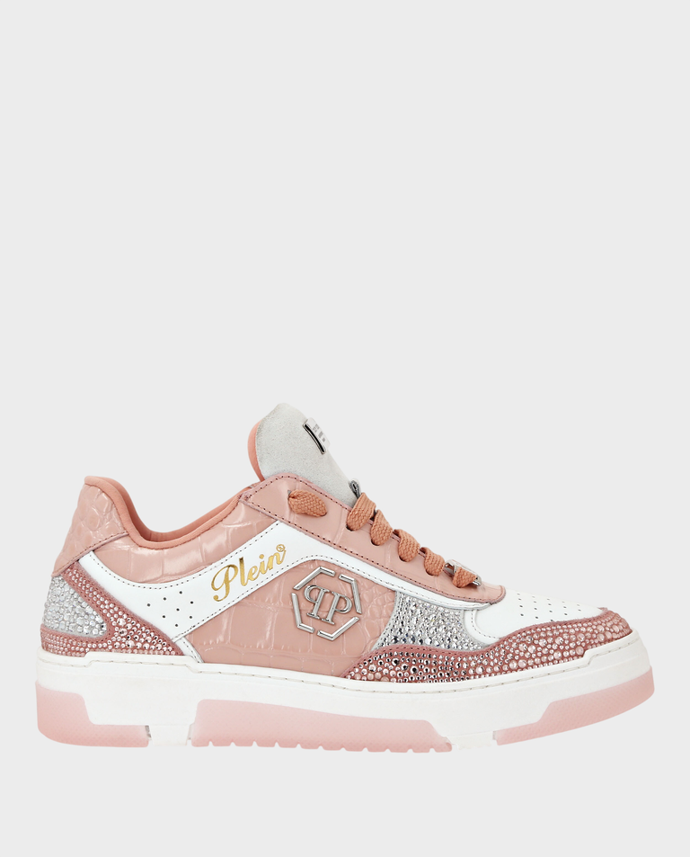 Różowe sneakersy Mix Strass Cocco