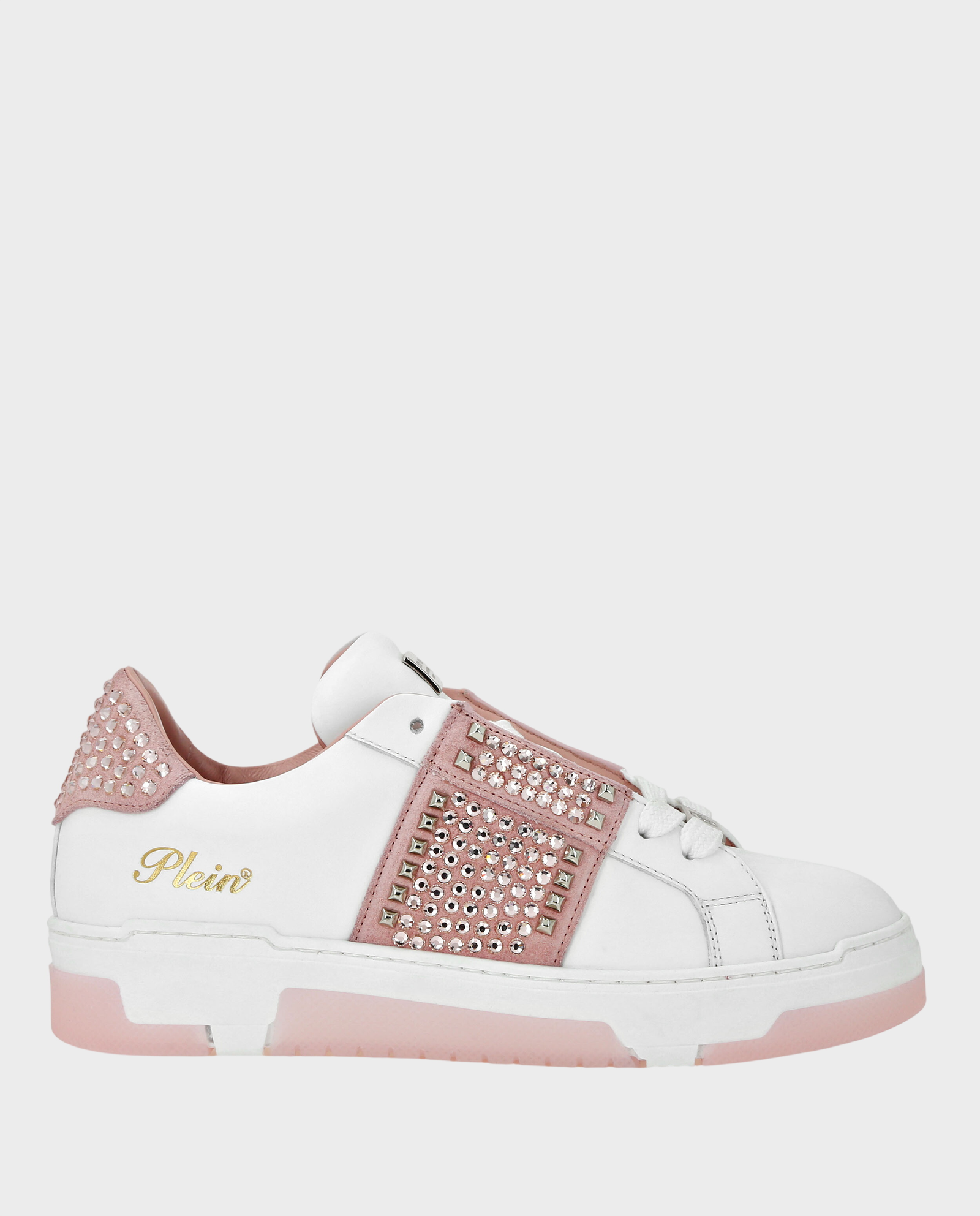 Sneakersy z różowymi detalami Strass - Image #0