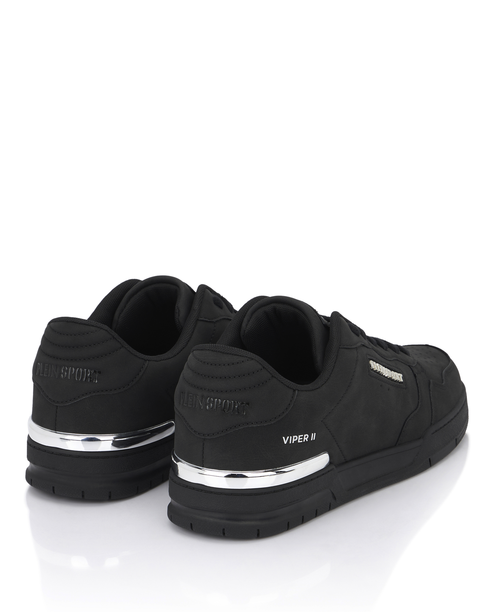 Czarne sneakersy Viper II ze srebrnymi detalami - Image #5