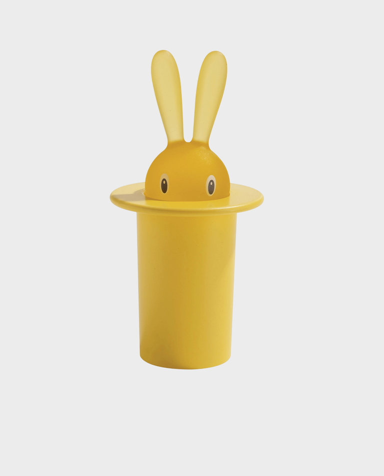 Żółty pojemnik na wykałaczki