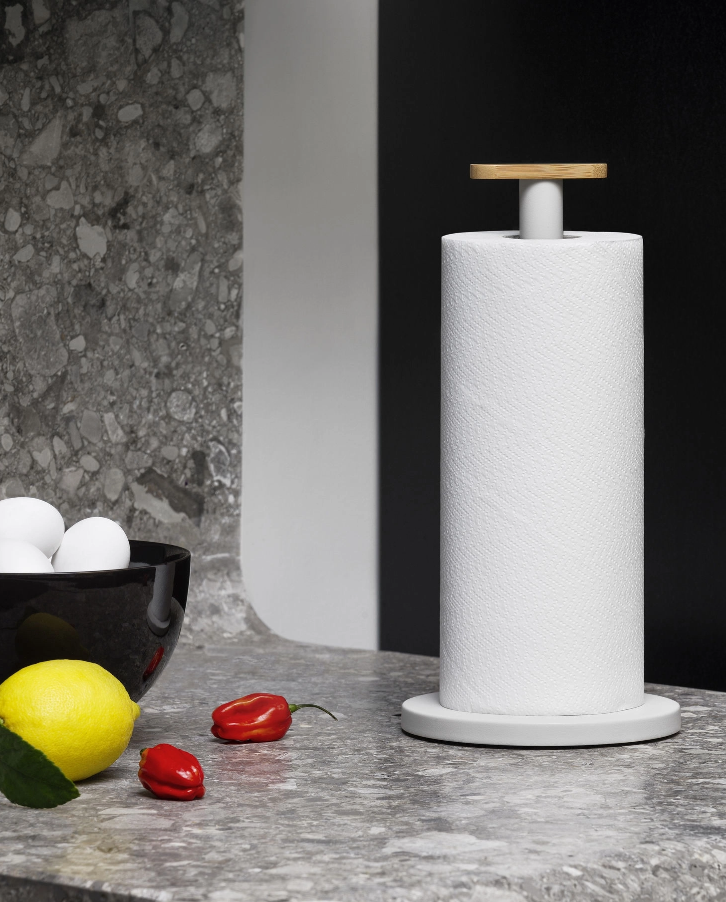 Jasnoszary stojak na ręcznik papierowy - Image #1