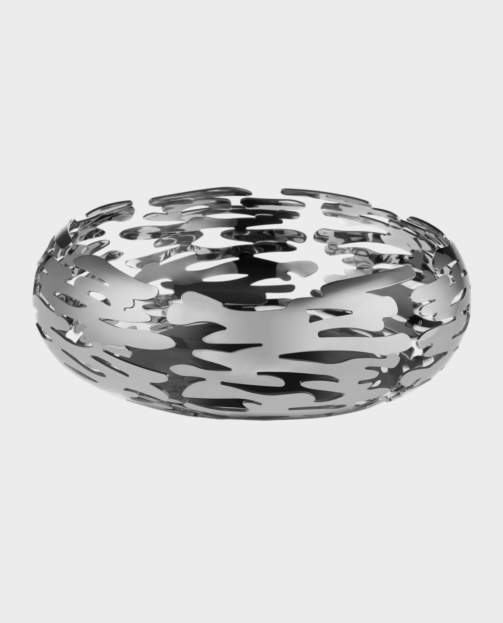 Srebrny kosz dekoracyjny na owoce - Image #0