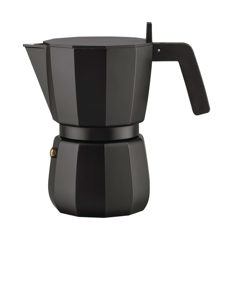 Czarny zaparzacz do espresso na 6 filiżanek