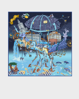 Jedwabna apaszka Warsaw by Night - Image #0