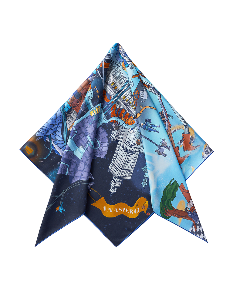 Jedwabna apaszka Warsaw by Night - Image #2