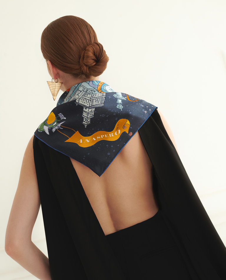 Jedwabna apaszka Warsaw by Night - Image #6