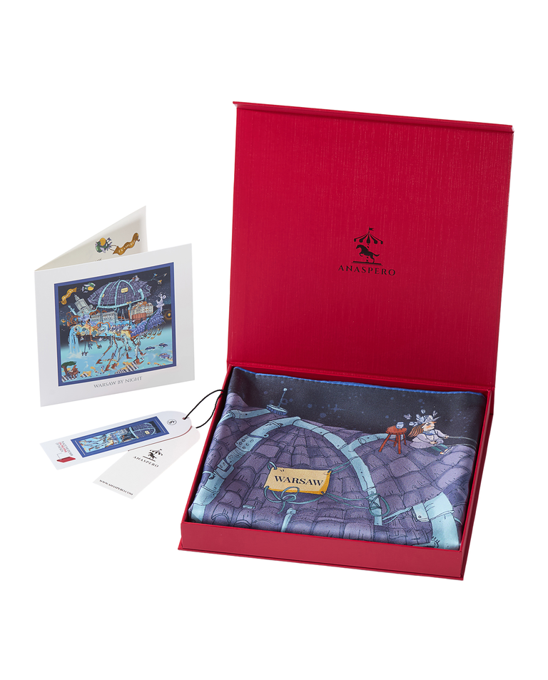 Jedwabna apaszka Warsaw by Night - Image #9