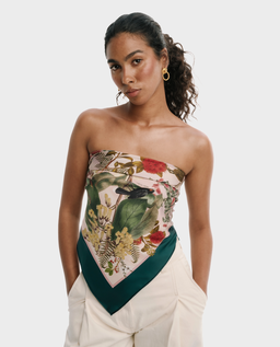 Jedwabna apaszka Endemic Teal - Image #1