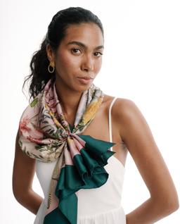 Jedwabna apaszka Endemic Teal - Image #2