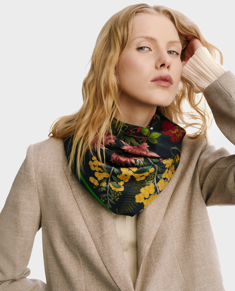 Jedwabna apaszka Endemic Navy