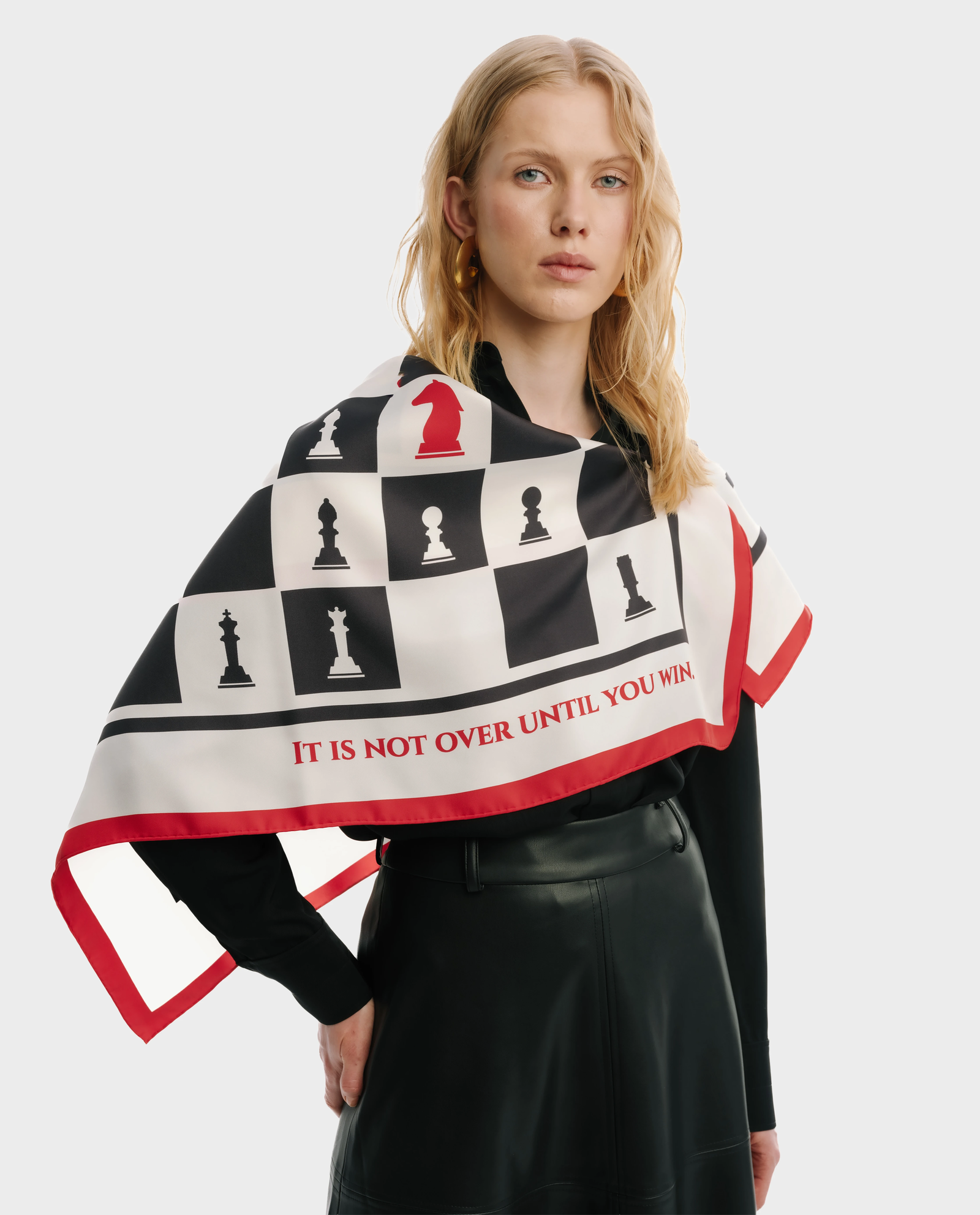 Jedwabna apaszka Chessboard - Image #1