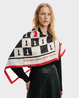 Jedwabna apaszka Chessboard - Image #1