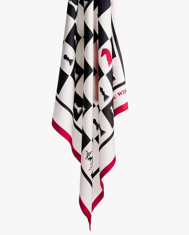 Jedwabna apaszka Chessboard - Image #3