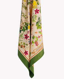 Jedwabna apaszka Botanic Green - Image #4