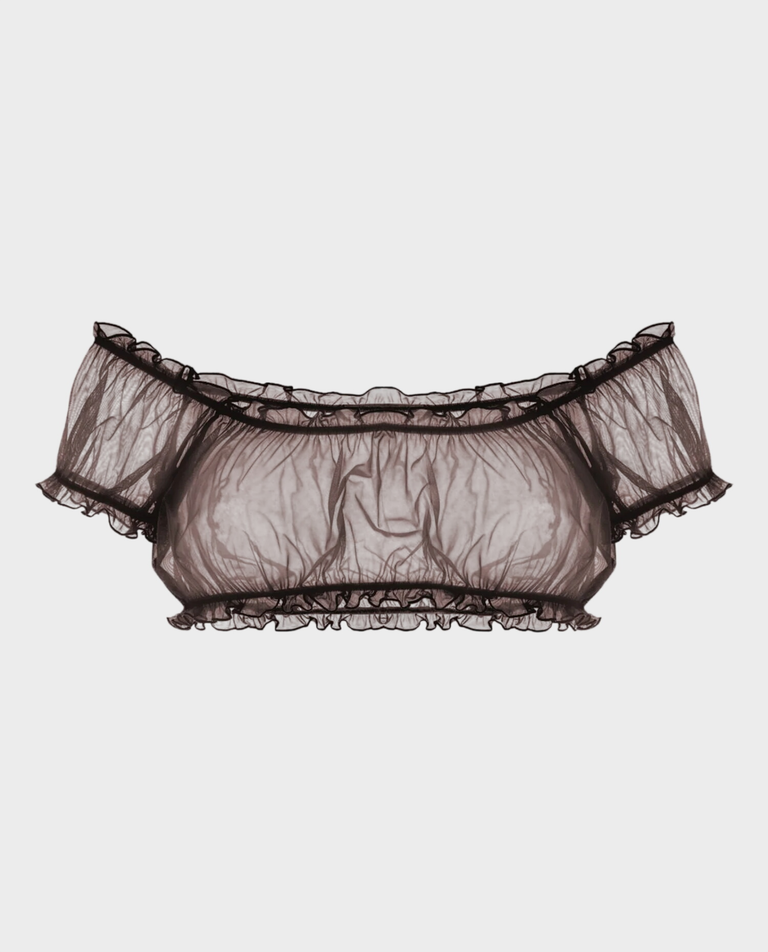 Brązowy top Boytears