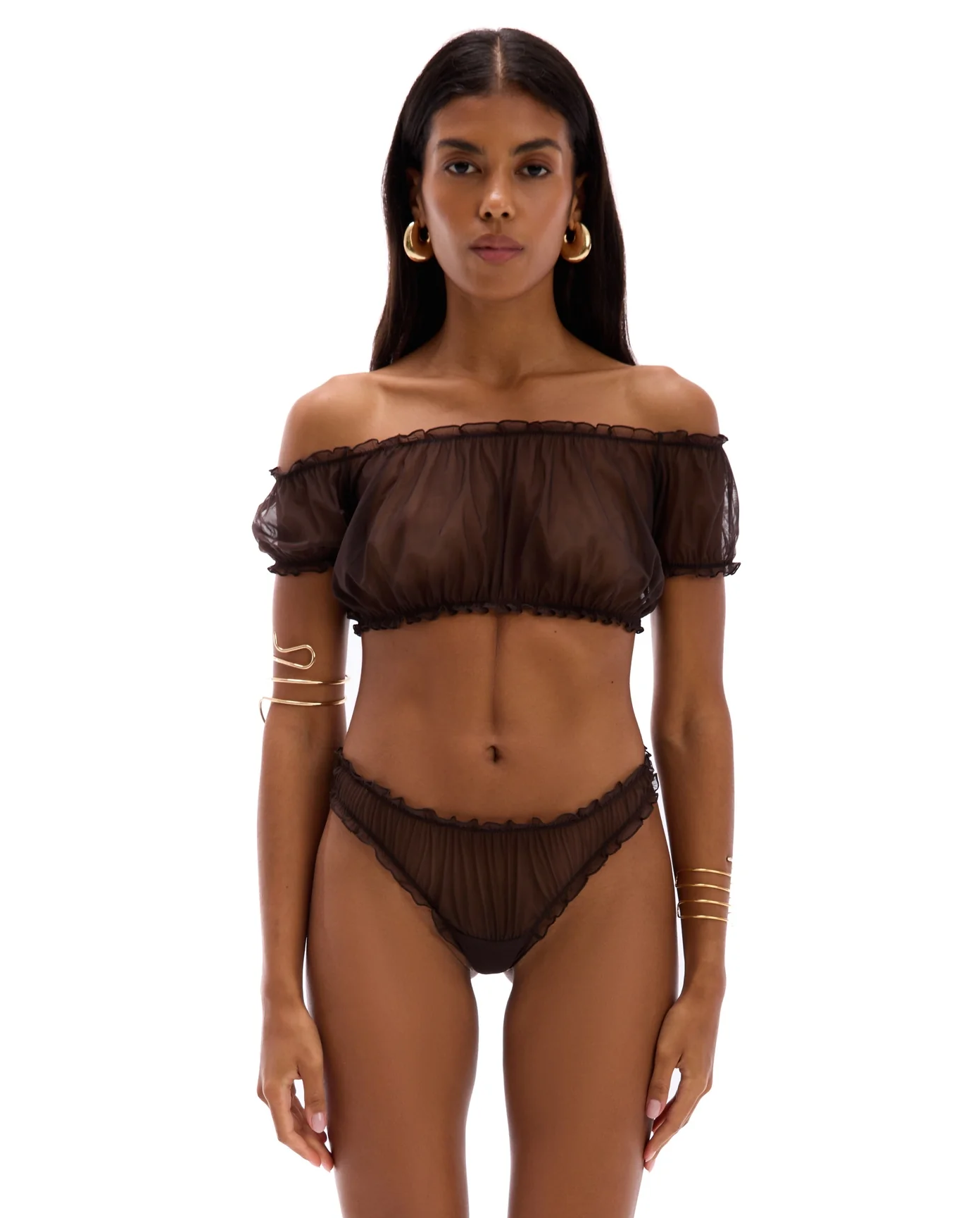 Brązowy top Boytears - Image #1