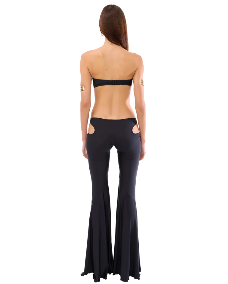 Czarne spodnie z wycięciami Arcana - Image #4