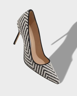 Czarno-białe czółenka z rafii BB - Image #2