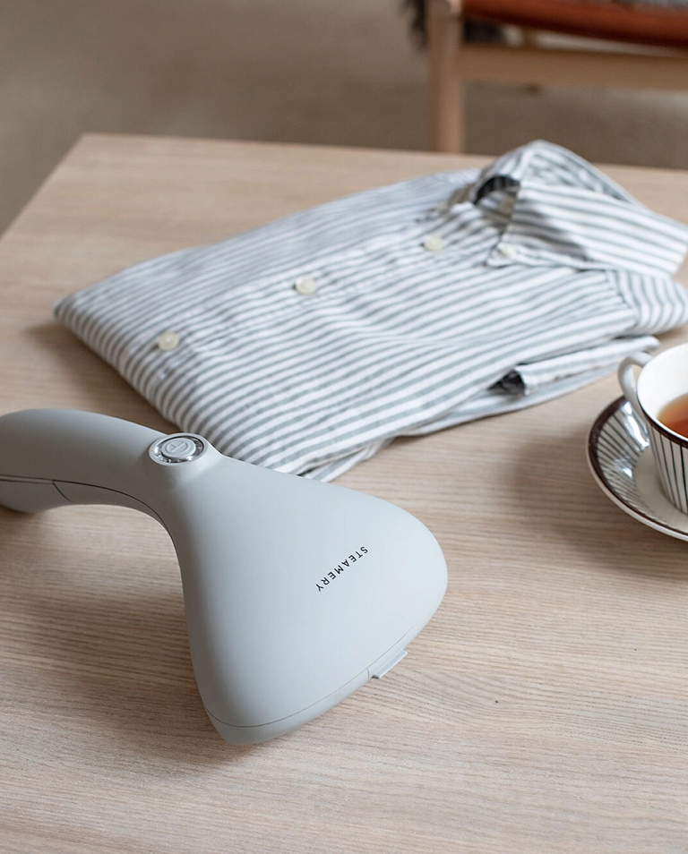 Szara parownica ręczna do ubrań - Image #4