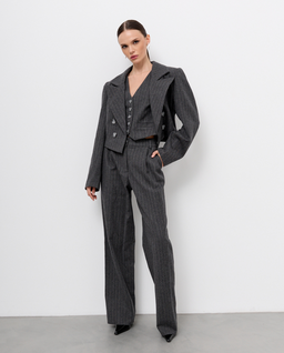 Szara kamizelka w prążek Lyon - Image #3