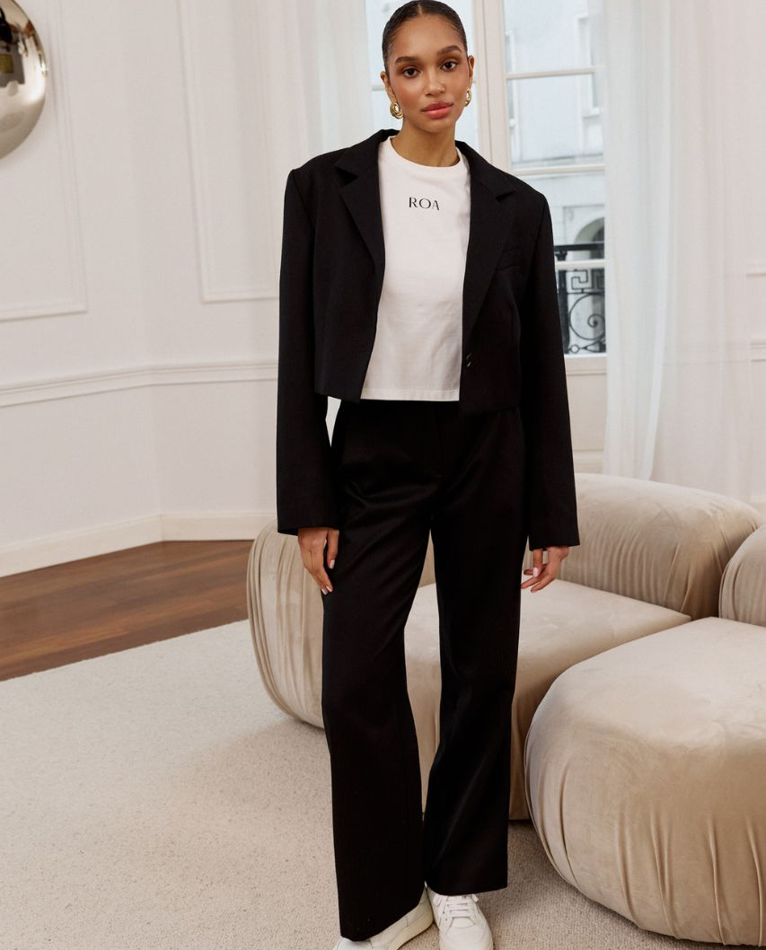 Wełniane spodnie garniturowe Paris - Image #1