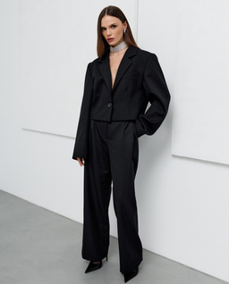 Krótka marynarka w prążek Paris - Image #2