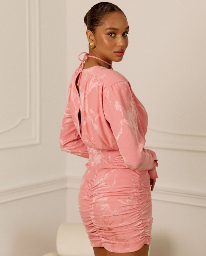 Różowa sukienka mini Suzanne - Image #2