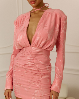 Różowa sukienka mini Suzanne - Image #3