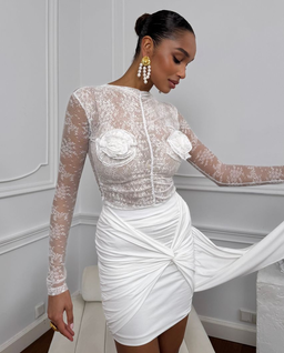 Biała spódnica mini Amara - Image #1