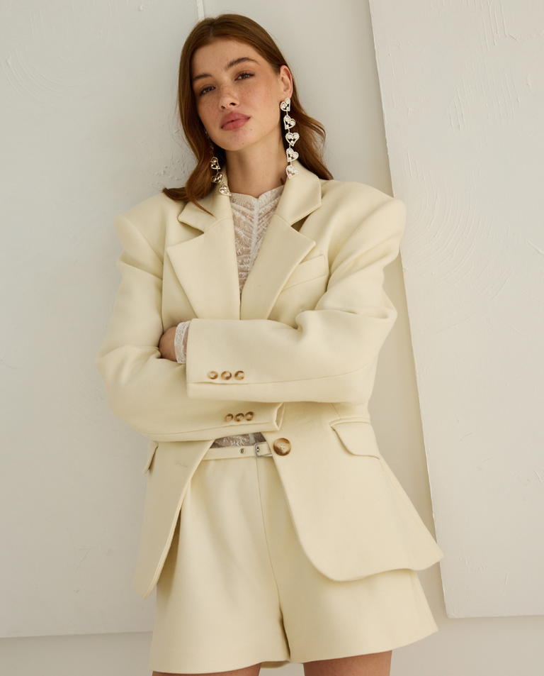 Jasna marynarka oversizowa Roma - Image #2