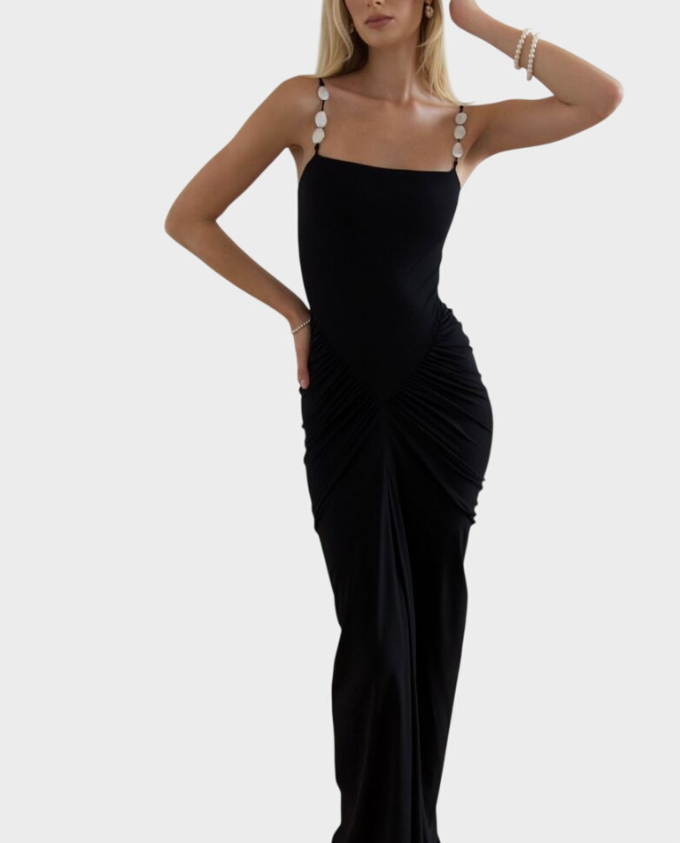 Czarna sukienka maxi Aurelia