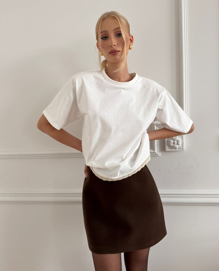 Biały t-shirt Hannah - Image #1