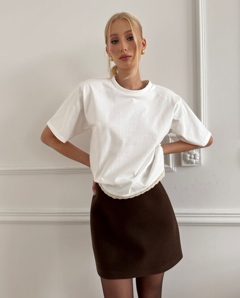 Biały t-shirt Hannah