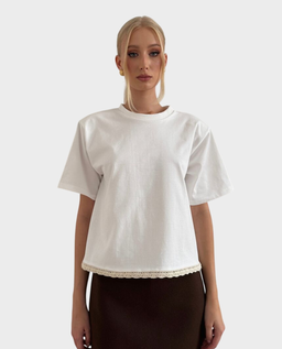 Biały t-shirt Hannah - Image #0